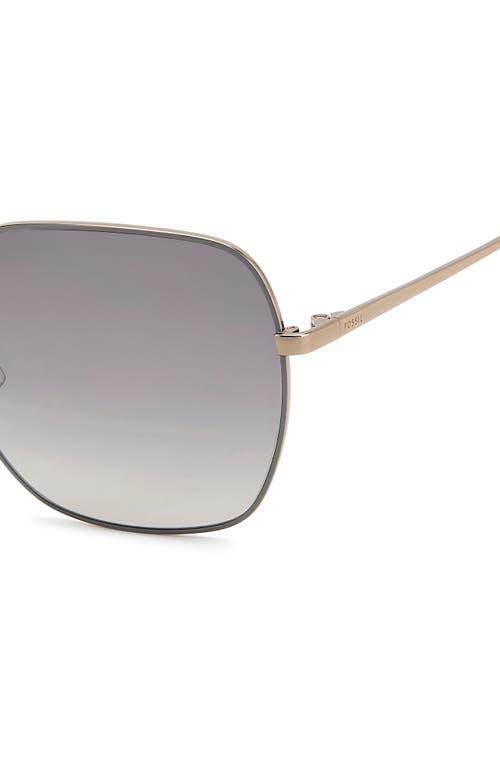 Fossil 59mm Square Sunglasses In Gray