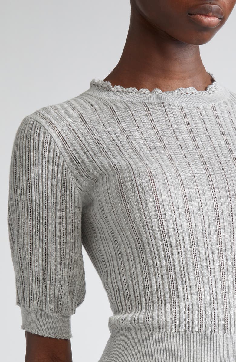 Ulla Johnson Gemma Rib Top, Alternate, color, Slate