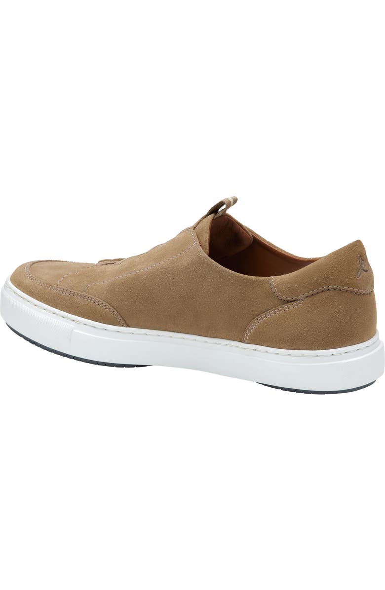 Johnston & Murphy Anson Lace to Toe Sneaker, Alternate, color, Taupe English Suede
