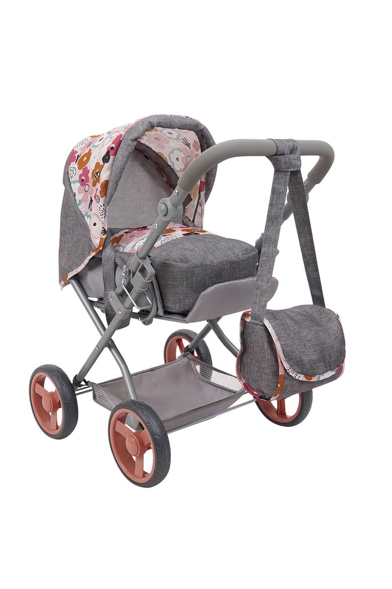 Melange Flora Kelly Deluxe Doll Pram, Main, color, Multicolored