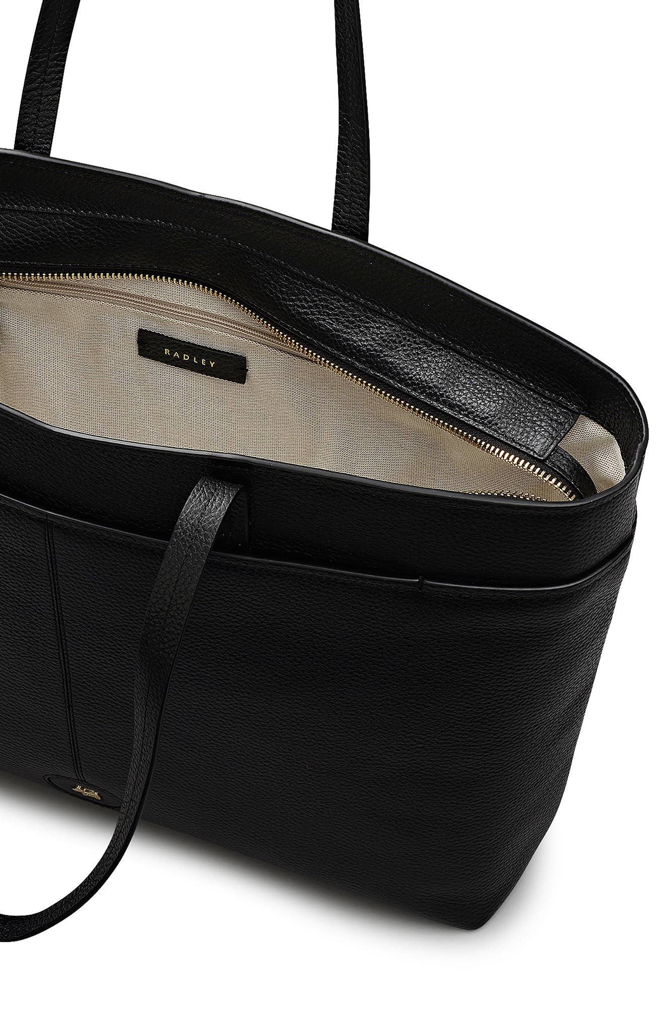 Radley Large Maldon Mews Zip Top Tote Bag, Alternate, color, Black