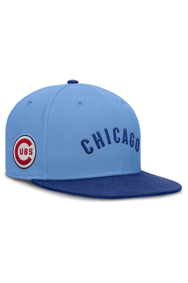 Men's Nike Light Blue Chicago Cubs True Performance Fitted Hat, Main, color, Light Blue
