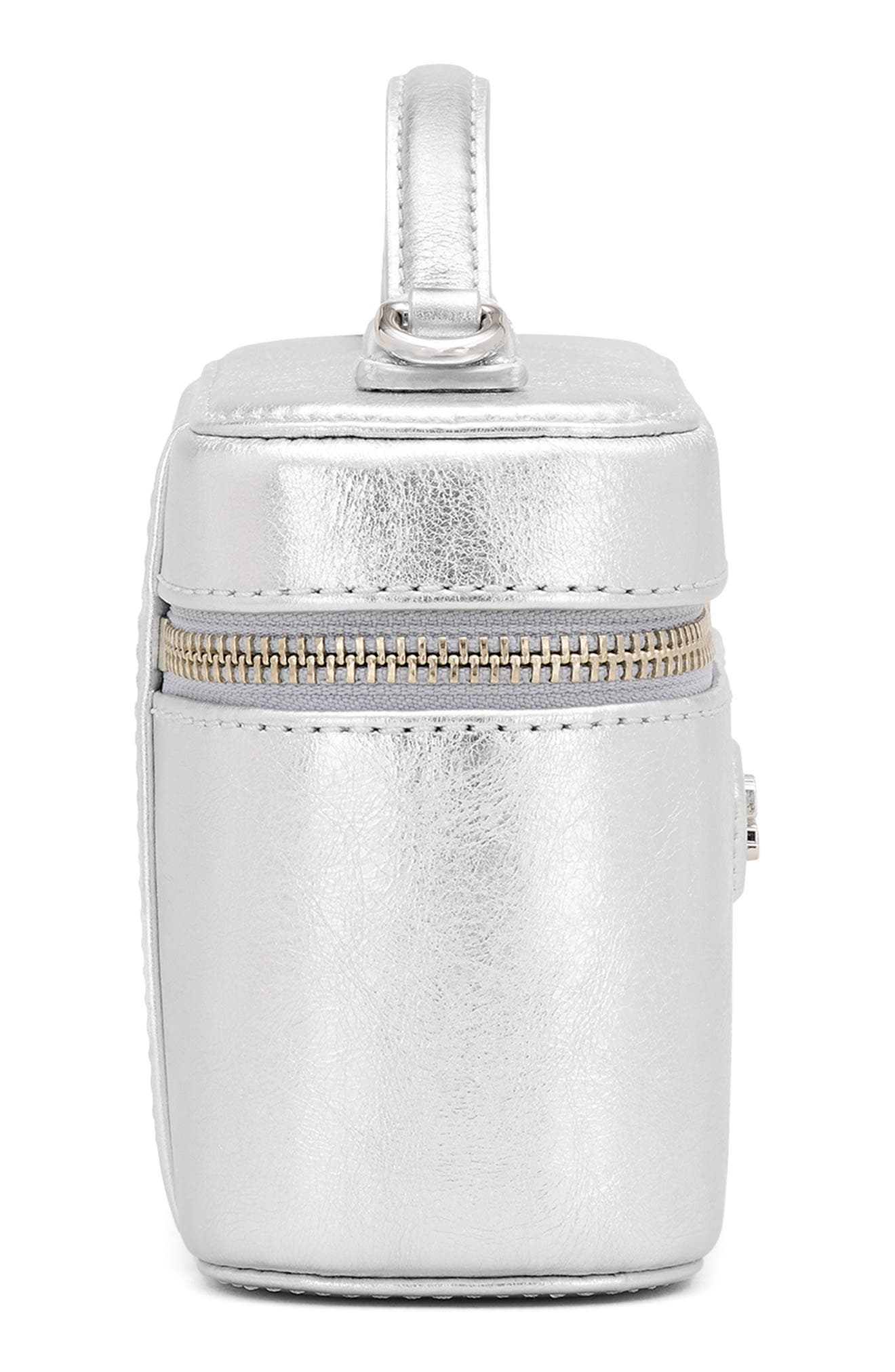 The East/West Vanity Bag, Alternate, color, SILVER