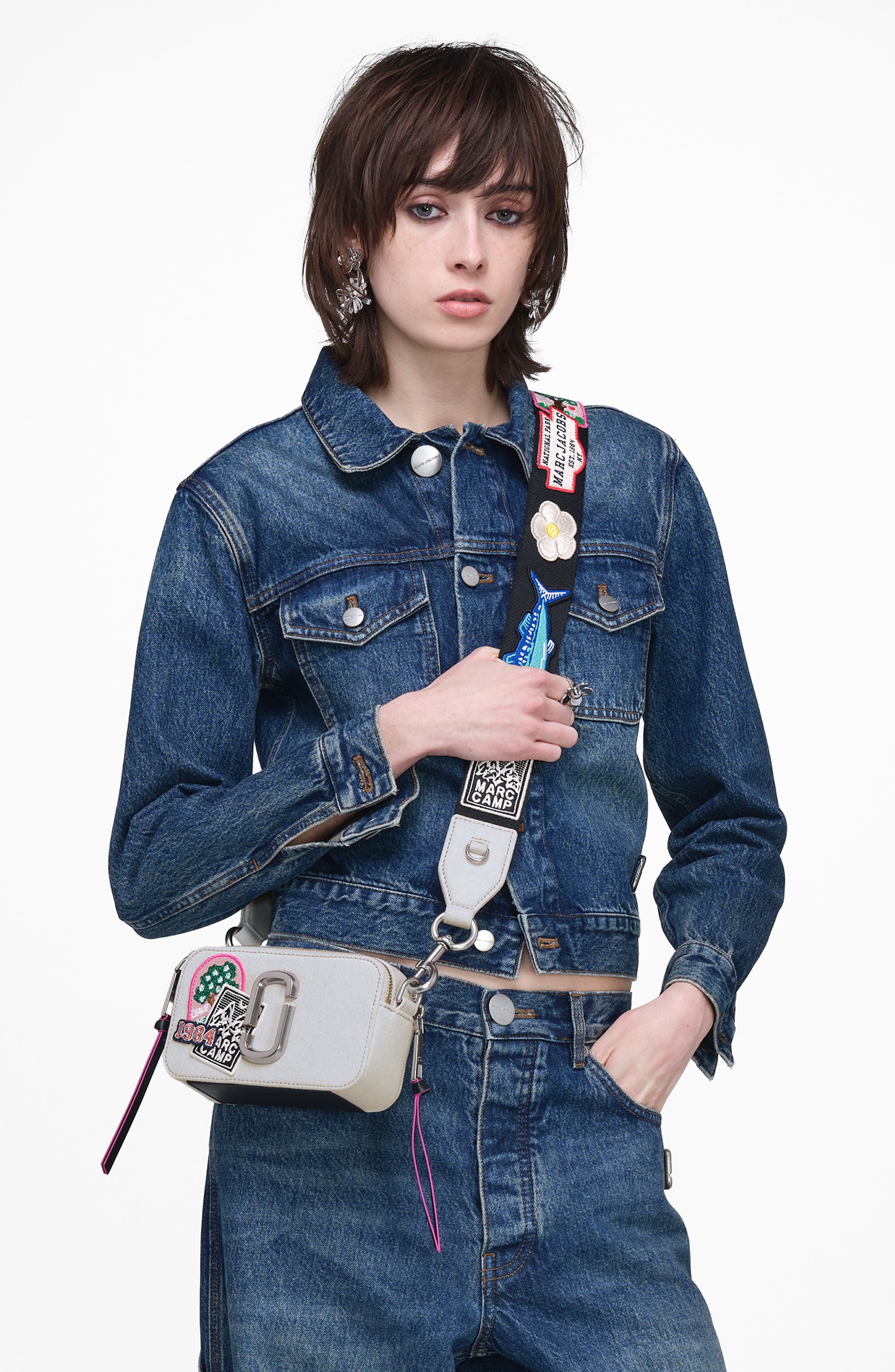 Marc Jacobs The Snapshot Bag, Alternate, color, Light Wash
