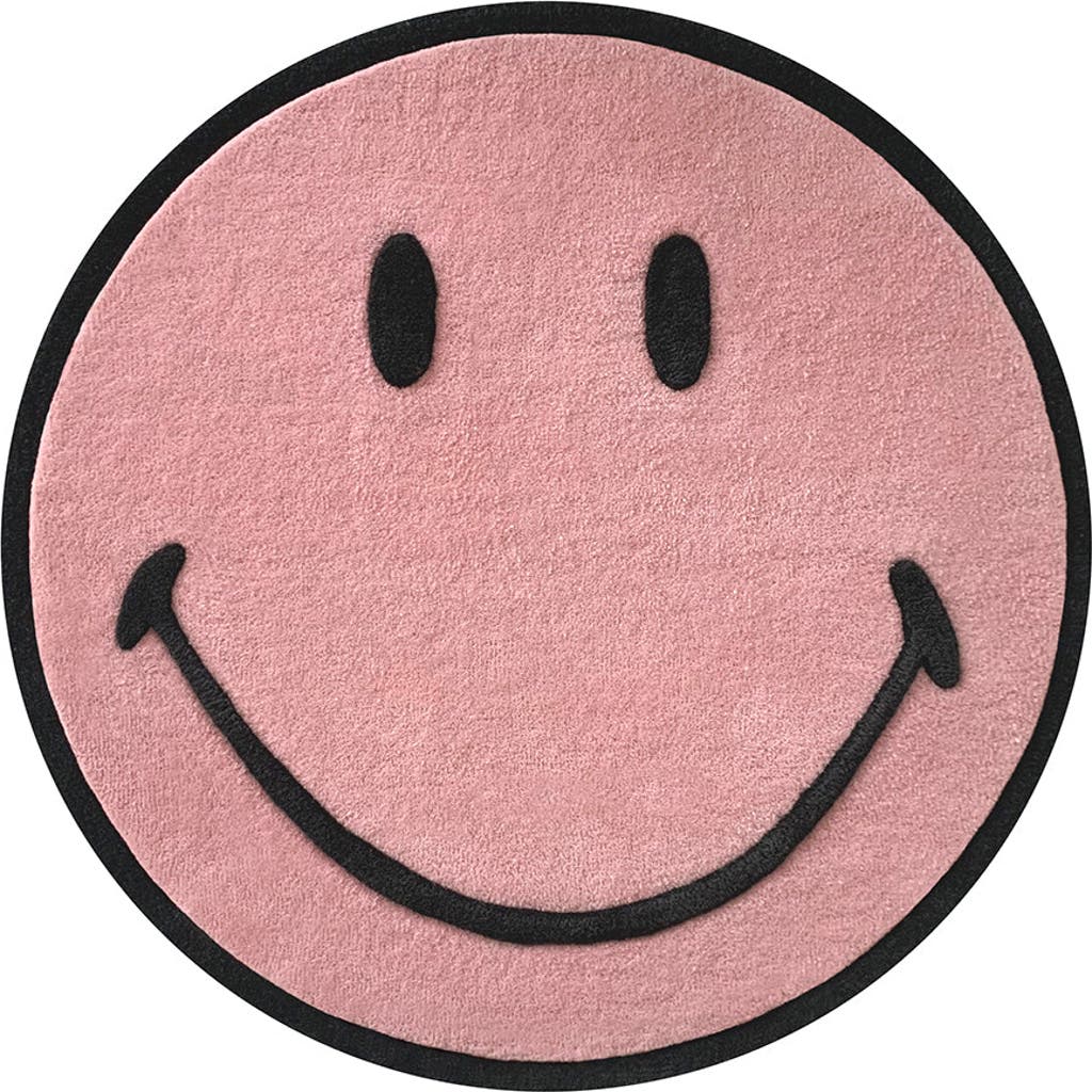 Maison Deux Smiley Rug In Pink