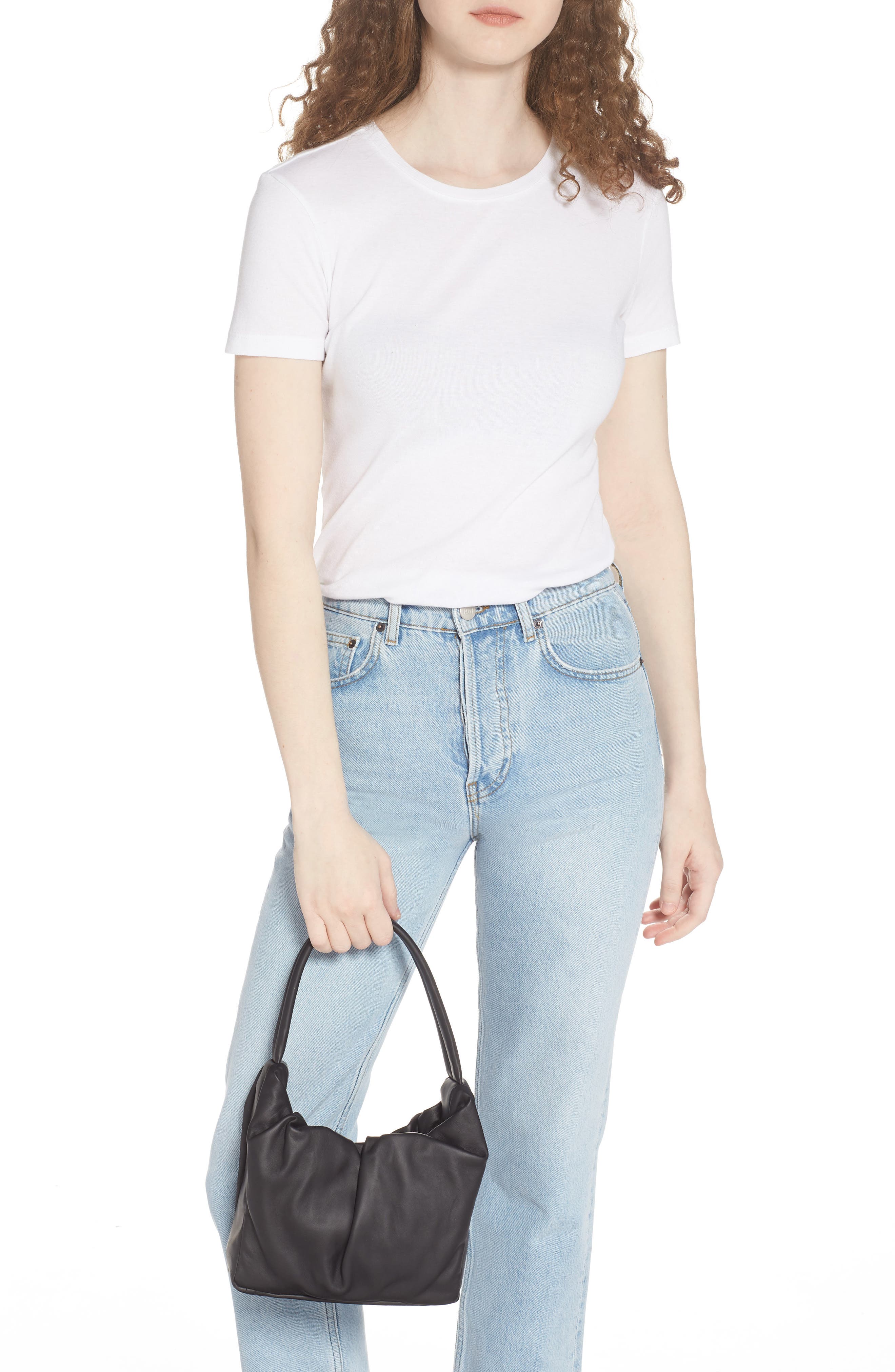 STAUD Felix Leather Top Handle Bag, Alternate, color, 