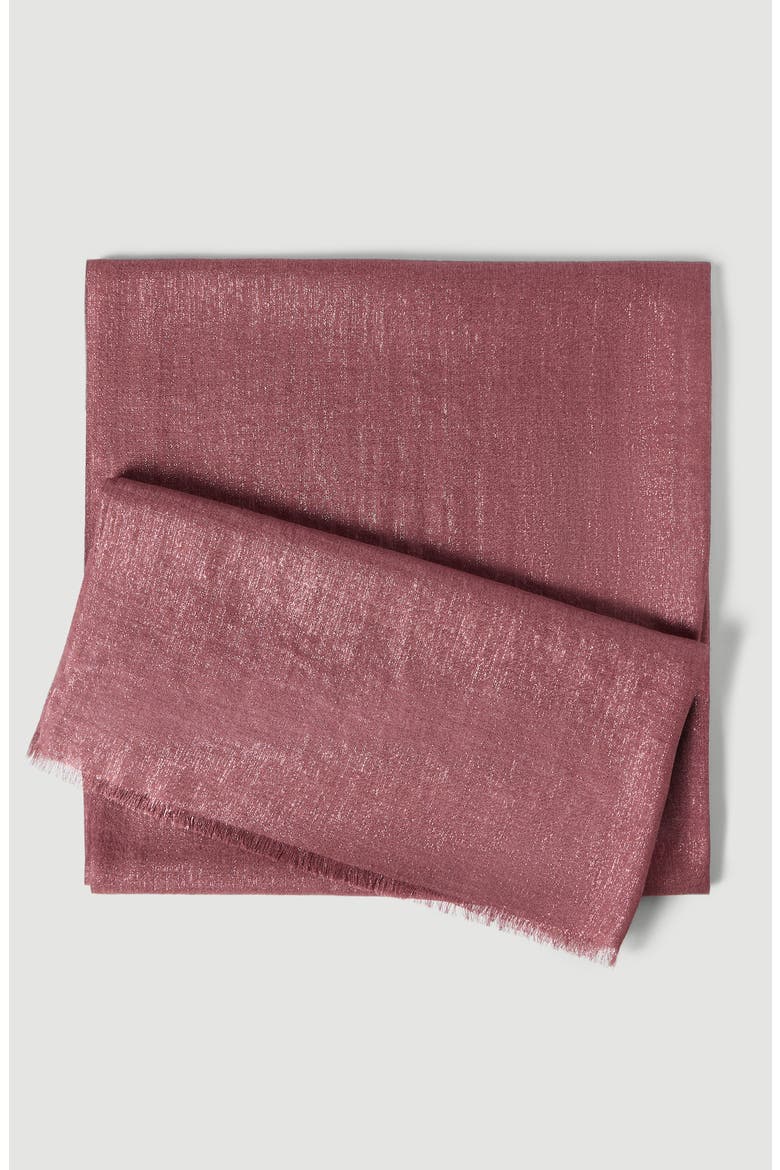 Cashmere and silk scarf, Alternate, color, Purple