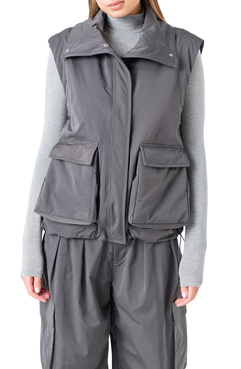 Grey Lab Boxy Vest, Alternate, color, Grey