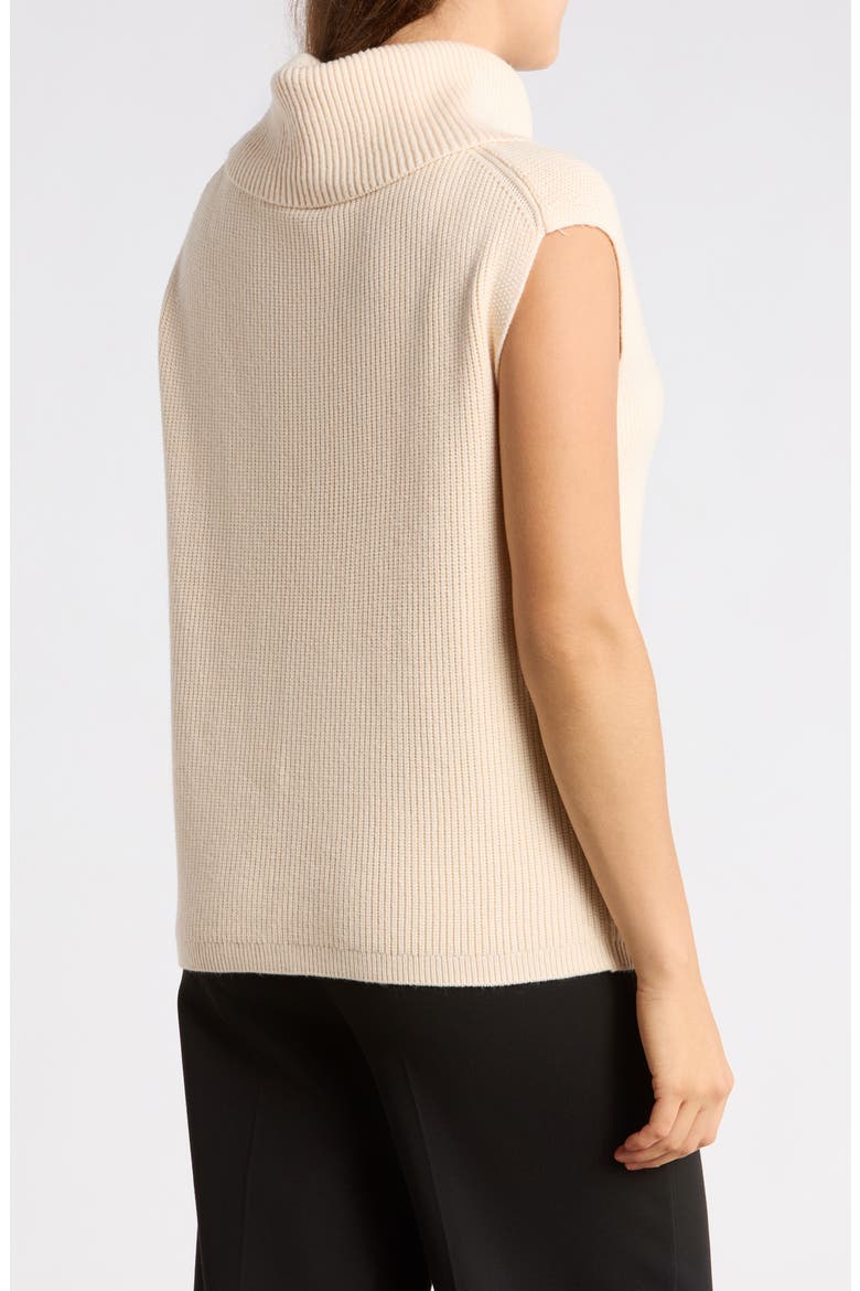 Cowl Neck Sleeveless Tunic Sweater, Alternate, color, ECRU