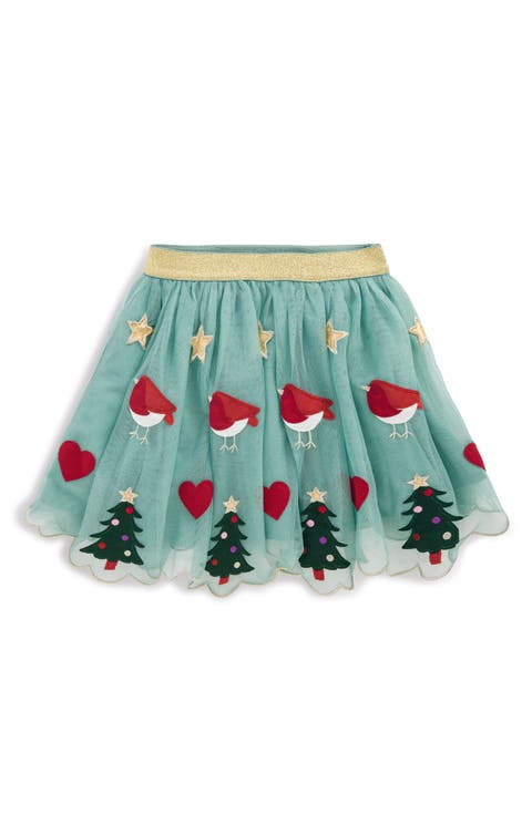 Kids' Christmas Appliqué Tulle Skirt (Toddler, Little Kid & Big Kid)