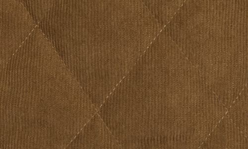 Lucky Brand Quilted Corduroy Barn Jacket In Brown