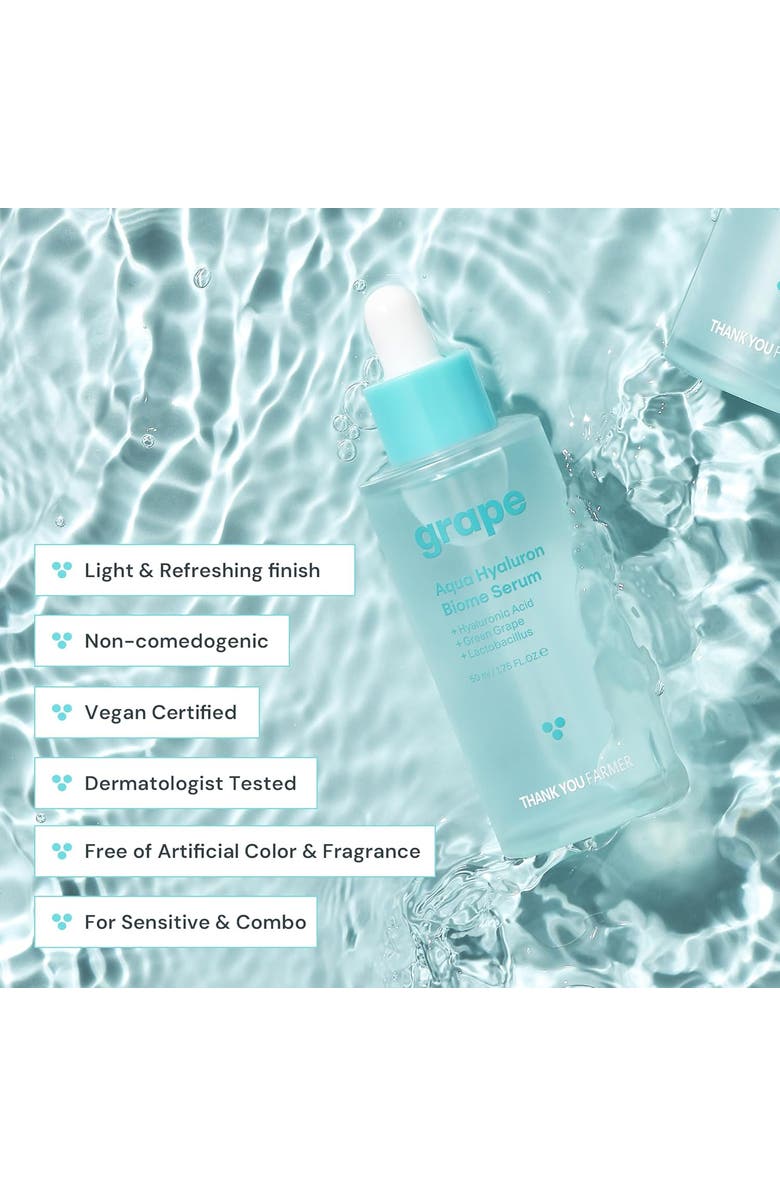 THANK YOU FARMER Grape Aqua Hyaluron Biome Serum, Alternate, color, NO COLOR