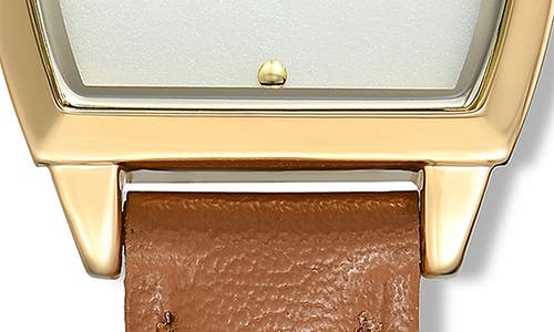Ettika Timeless Texture Watch In Brown