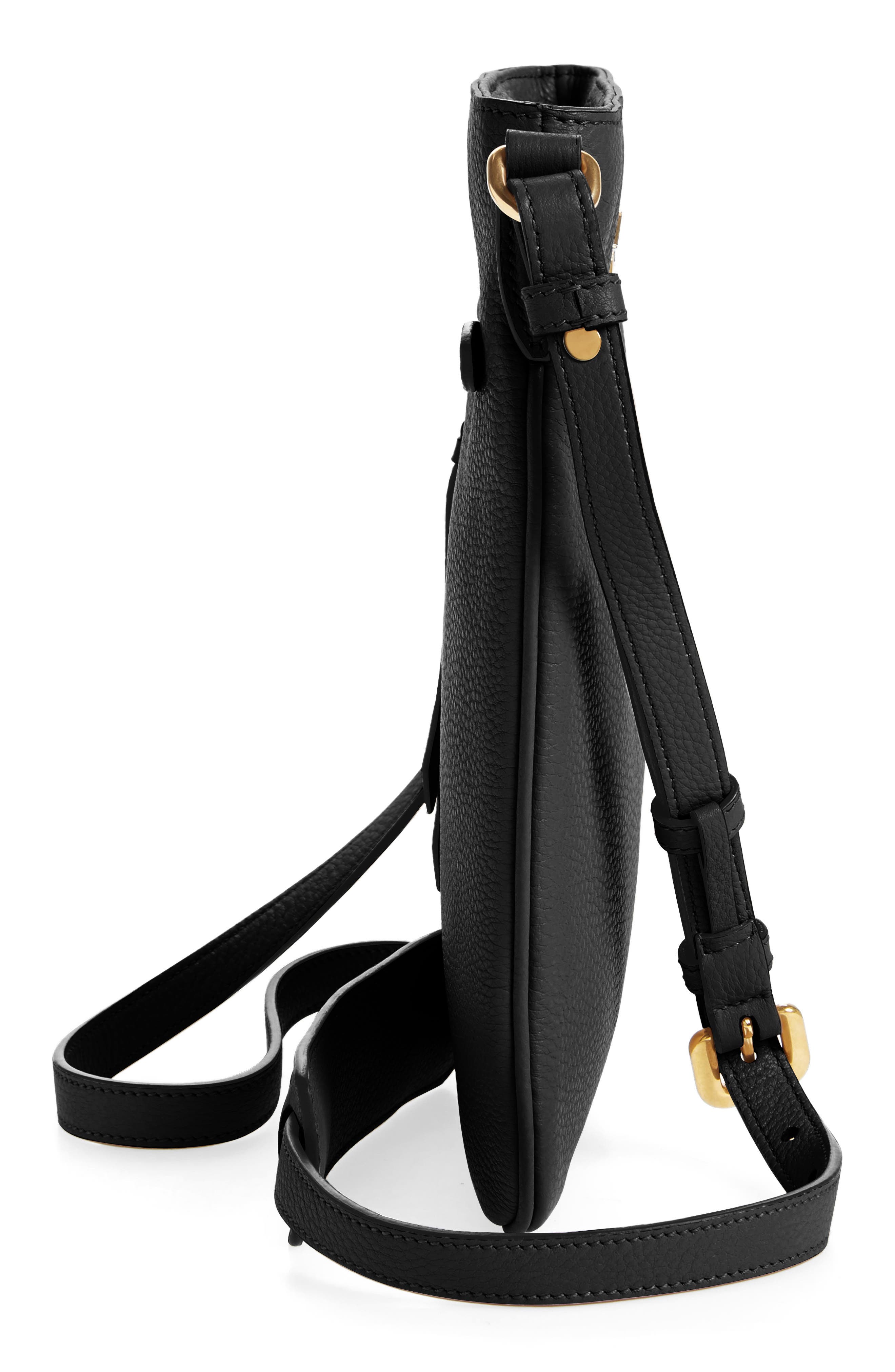 Prada Daino Leather Flat Crossbody Bag, Alternate, color, 