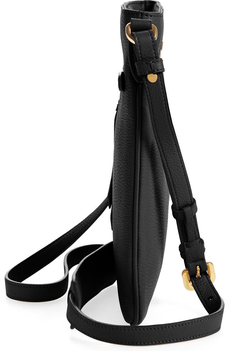 Prada Daino Leather Flat Crossbody Bag, Alternate, color,