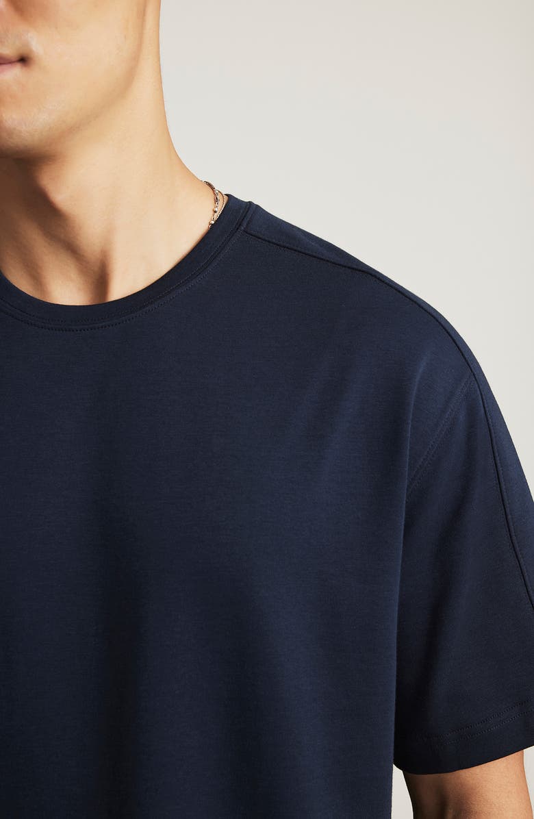 Mavi Jeans Cotton Blend Crewneck T-Shirt, Alternate, color, Total Eclipse