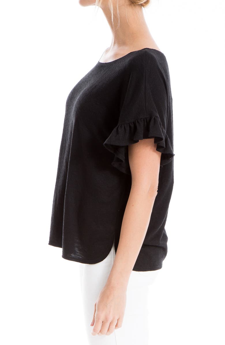 MAX STUDIO Ruffle Sleeve Knit Top, Alternate, color, 