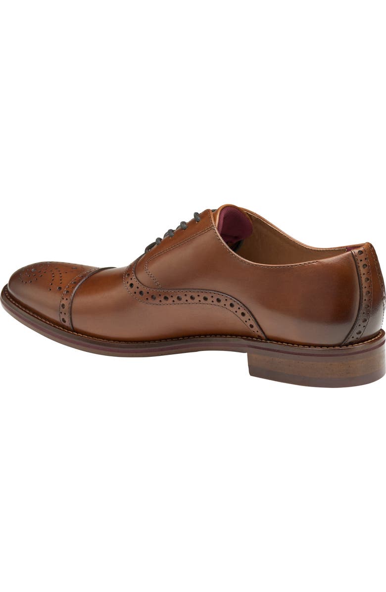 Johnston & Murphy Conard 2.0 Cap Toe Oxford, Alternate, color, Tan Full Grain