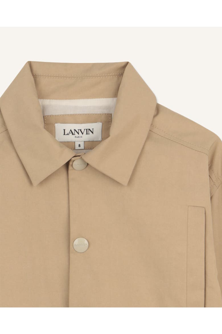 Kids Viscose Jacket With Logo, Alternate, color, Beige