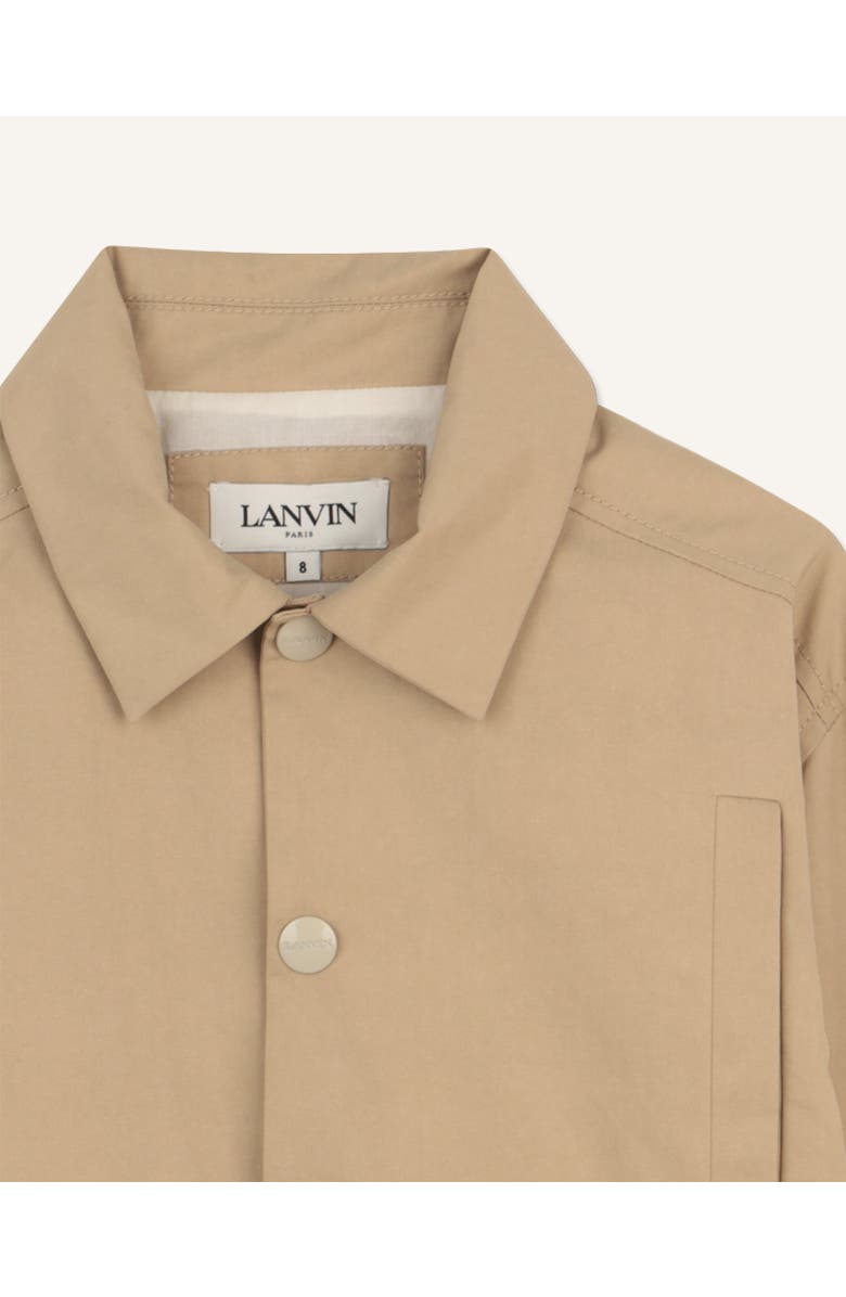 Lanvin Kids Viscose Jacket With Logo, Alternate, color, Beige