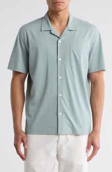 14th & Union Jersey Short Sleeve Button-Up Resort Shirt