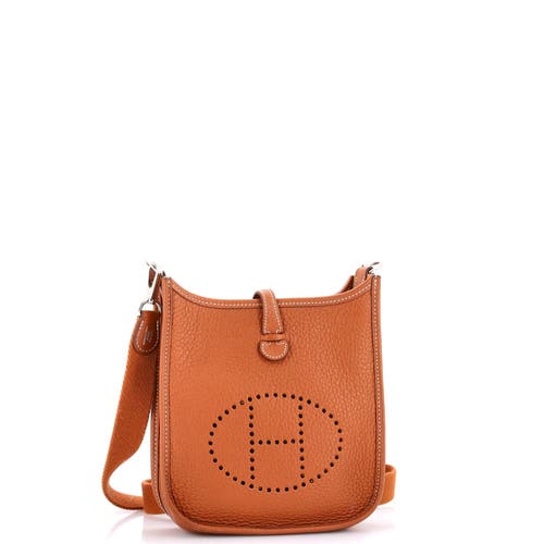 Pre-owned Hermes Hermes Evelyne Bag Gen Iii Clemence Tpm In Gold