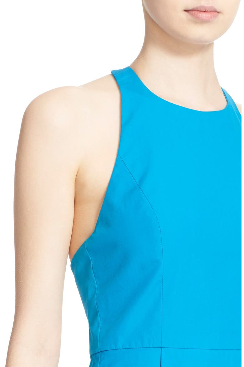 'Christie' Cotton Fit & Flare Dress, Alternate, color, JEWEL BLUE