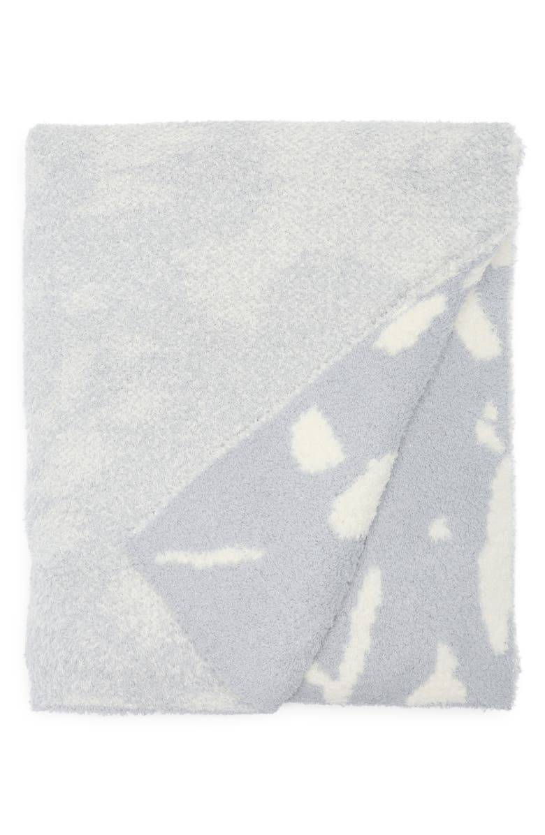 Barefoot Dreams<sup>®</sup> CozyChic<sup>®</sup> Painterly Floral Throw, Alternate, color, Blue Water/ Cream