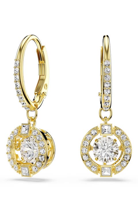 Una Crystal Drop Earrings