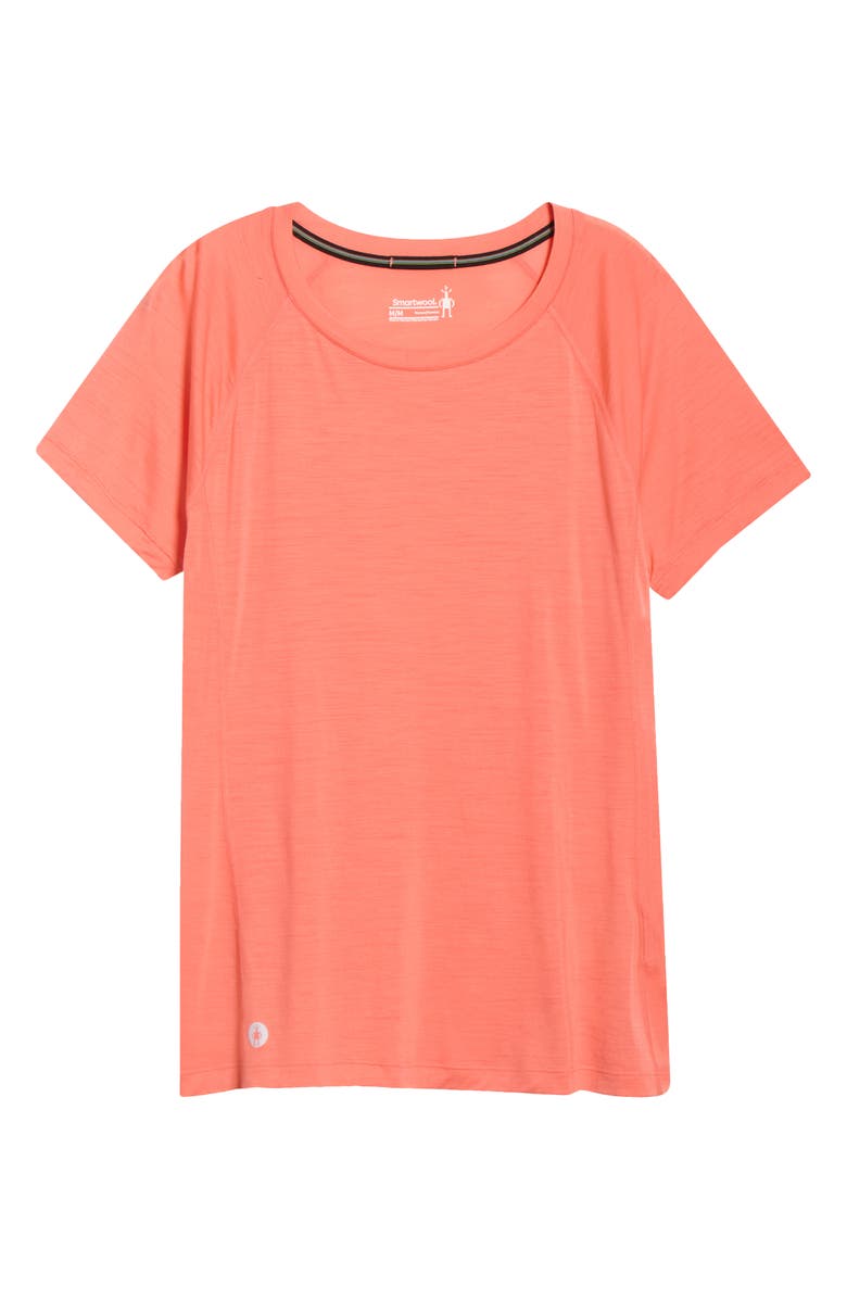 Smartwool Ultralite Crewneck T-Shirt, Main, color, Coral Reef