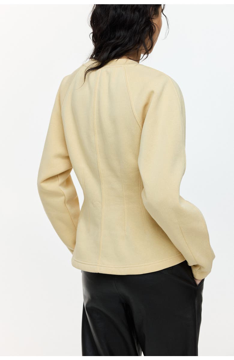 H&M Waisted Sweatshirt, Alternate, color, Beige