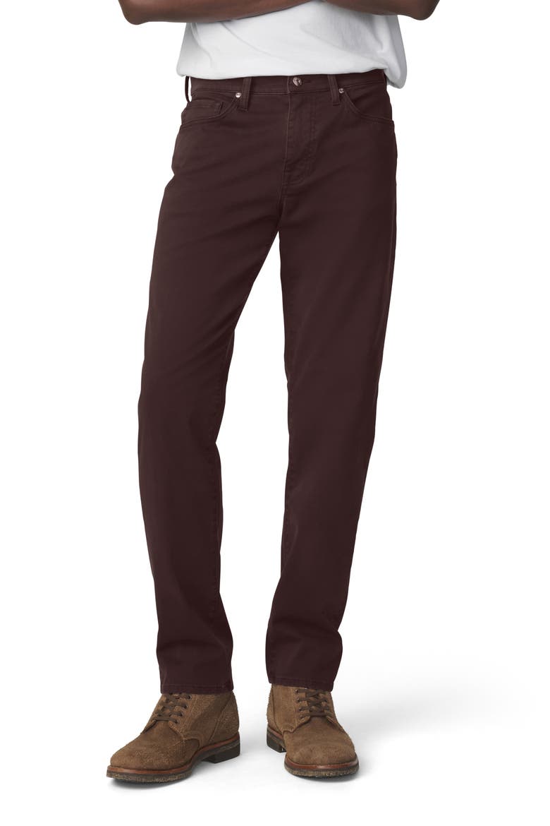 The Brixton Slim Straight Leg Twill Pants, Main, color, MULCH