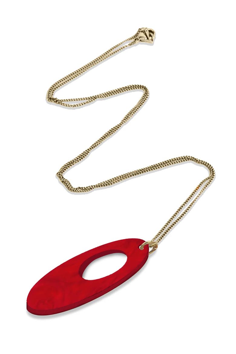 Hepworth Pendant - Berry Red Pearl, Alternate, color, Berry Red Pearl