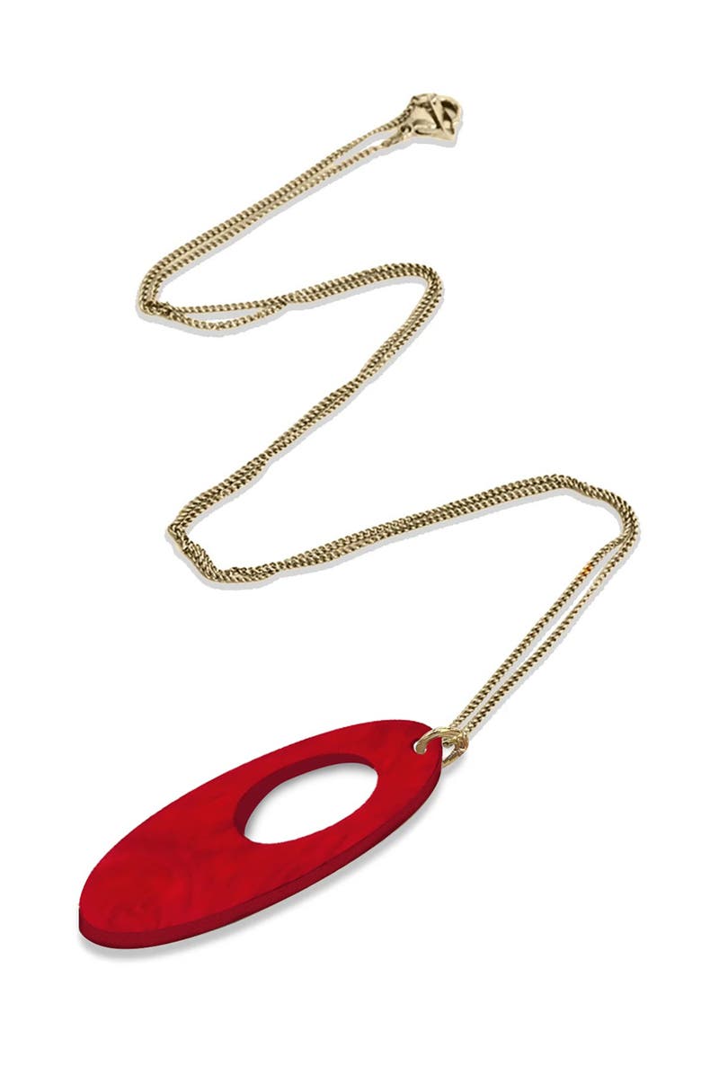 Toolally Hepworth Pendant - Berry Red Pearl, Alternate, color, Berry Red Pearl