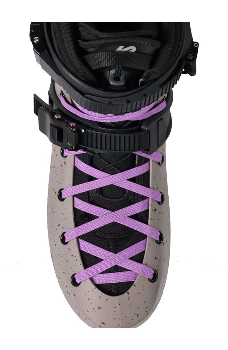 K2 Grid 90 Inline Skates for Men Women Adult, Unisex Street Fitness Roller Skate Blades, Alternate, color, Gray/Purple