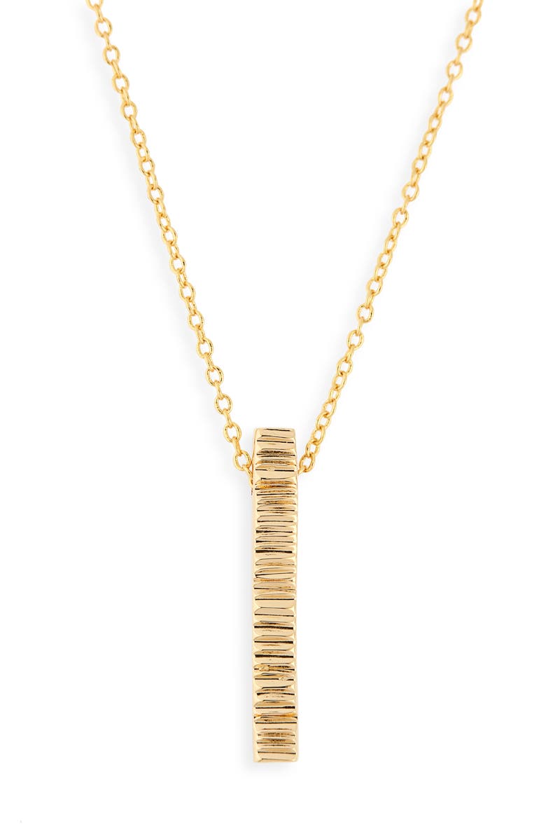 SOKO Meta Bar Pendant Necklace, Main, color, Gold