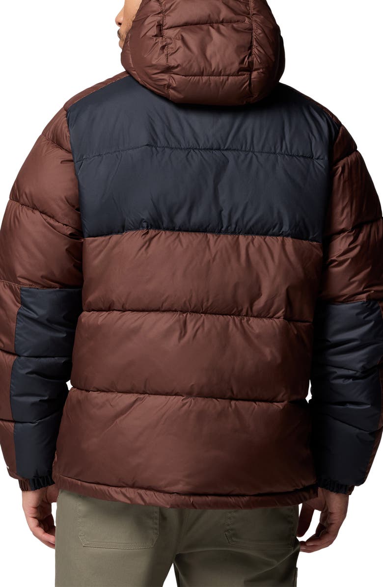 Columbia Pike Lake II Hooded Puffer Jacket, Alternate, color, Tobacco Black