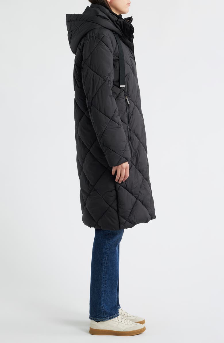 Sam Edelman Hooded Puffer Coat, Alternate, color, Black