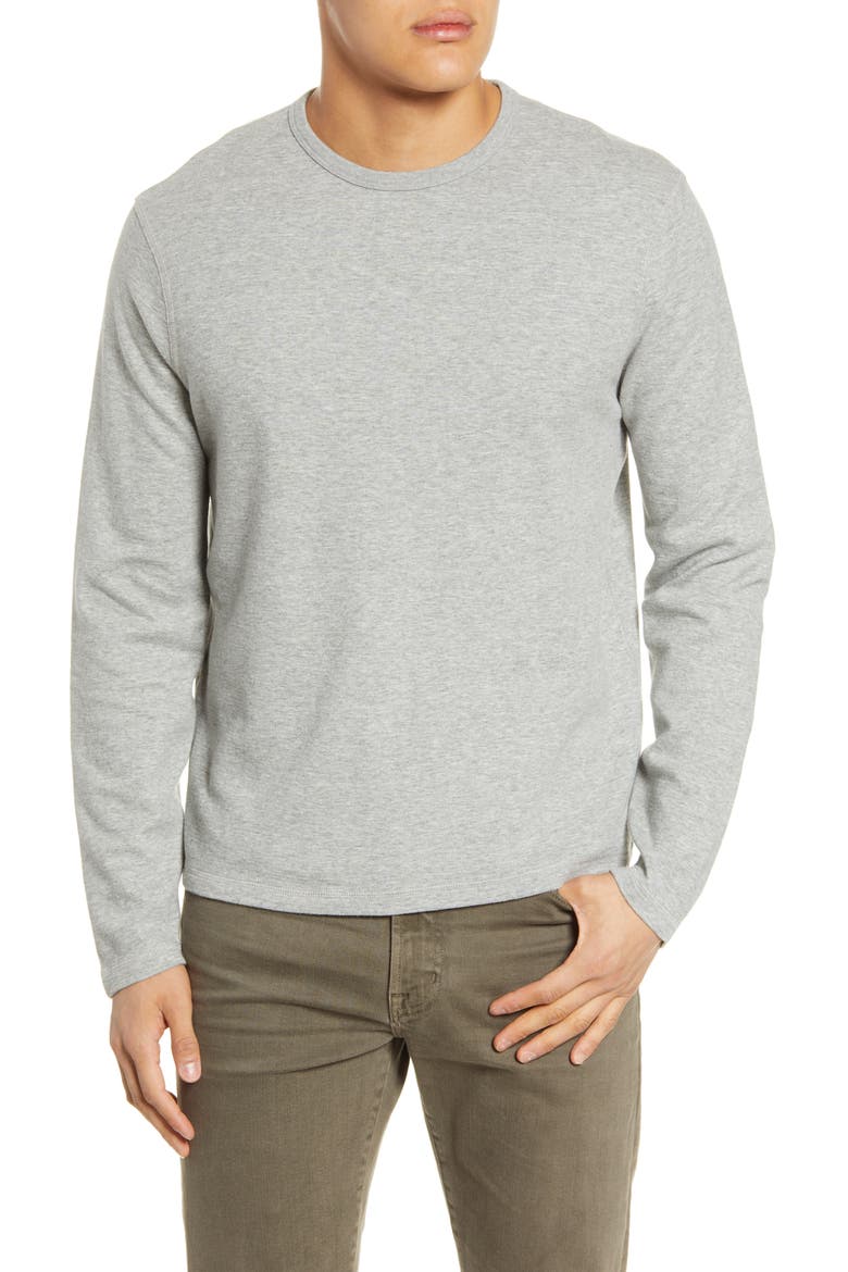 Reversible Long Sleeve T-Shirt, Main, color, GRIS