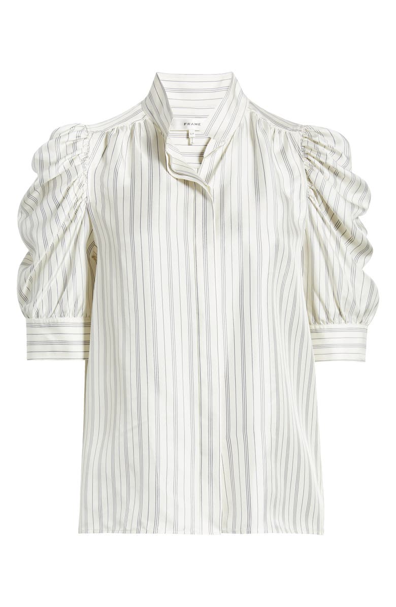 FRAME Gillian Stripe Silk Button-Up Shirt, Main, color,