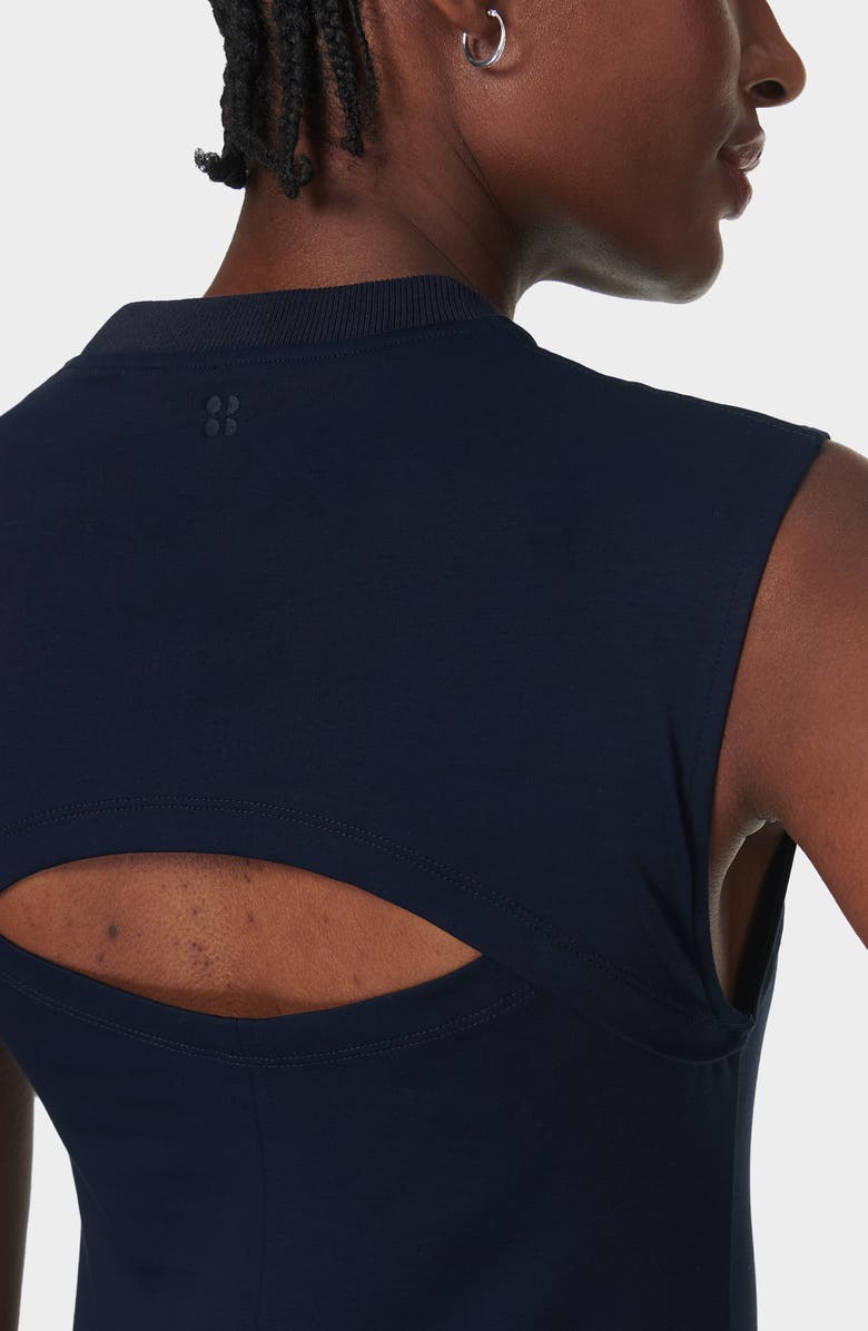 Sweaty Betty Flow Racer Maxi Dress, Alternate, color, Navy Blue