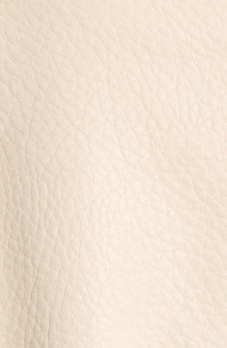 BLANKNYC Faux Leather Coated Collarless Bomber Jacket, Alternate, color, Picture Perfect-Stone