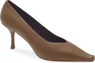 Jeffrey Campbell Campaign Leather Pointed Toe Pump