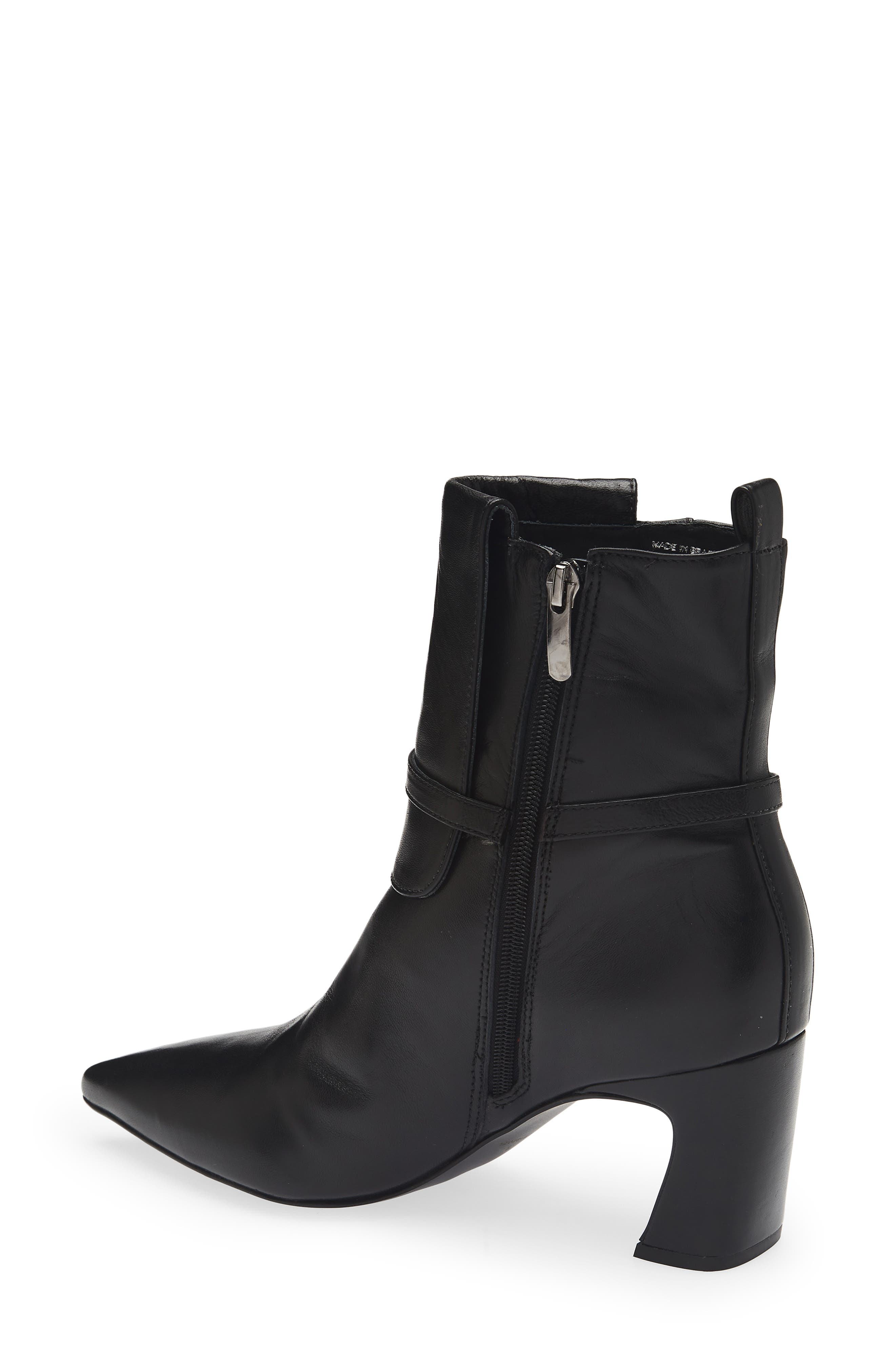 KOKO + PALENKI Viggo Buckle Strap Bootie, Alternate, color, Black Leather