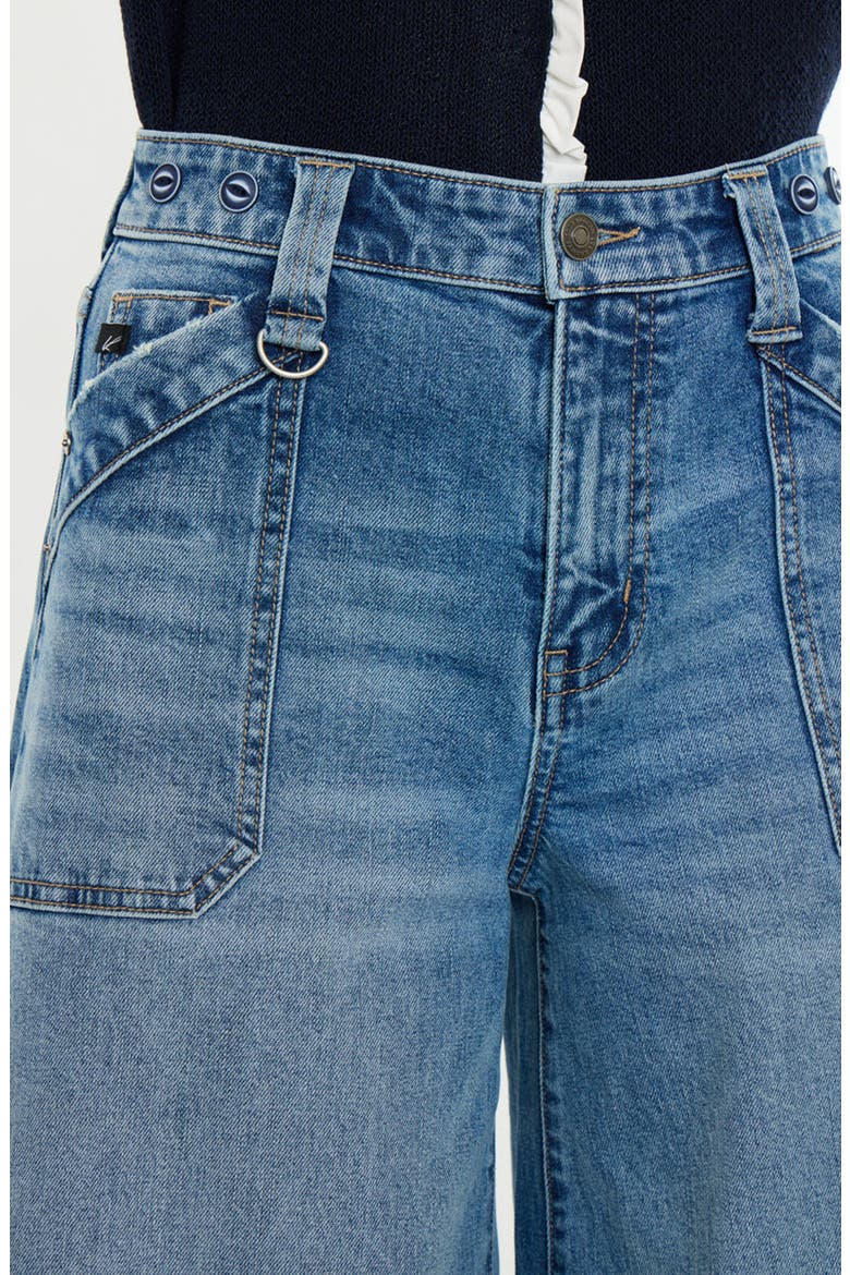 Madelyn High Rise Endless Wide Flare Jeans, Alternate, color, Medium Dark