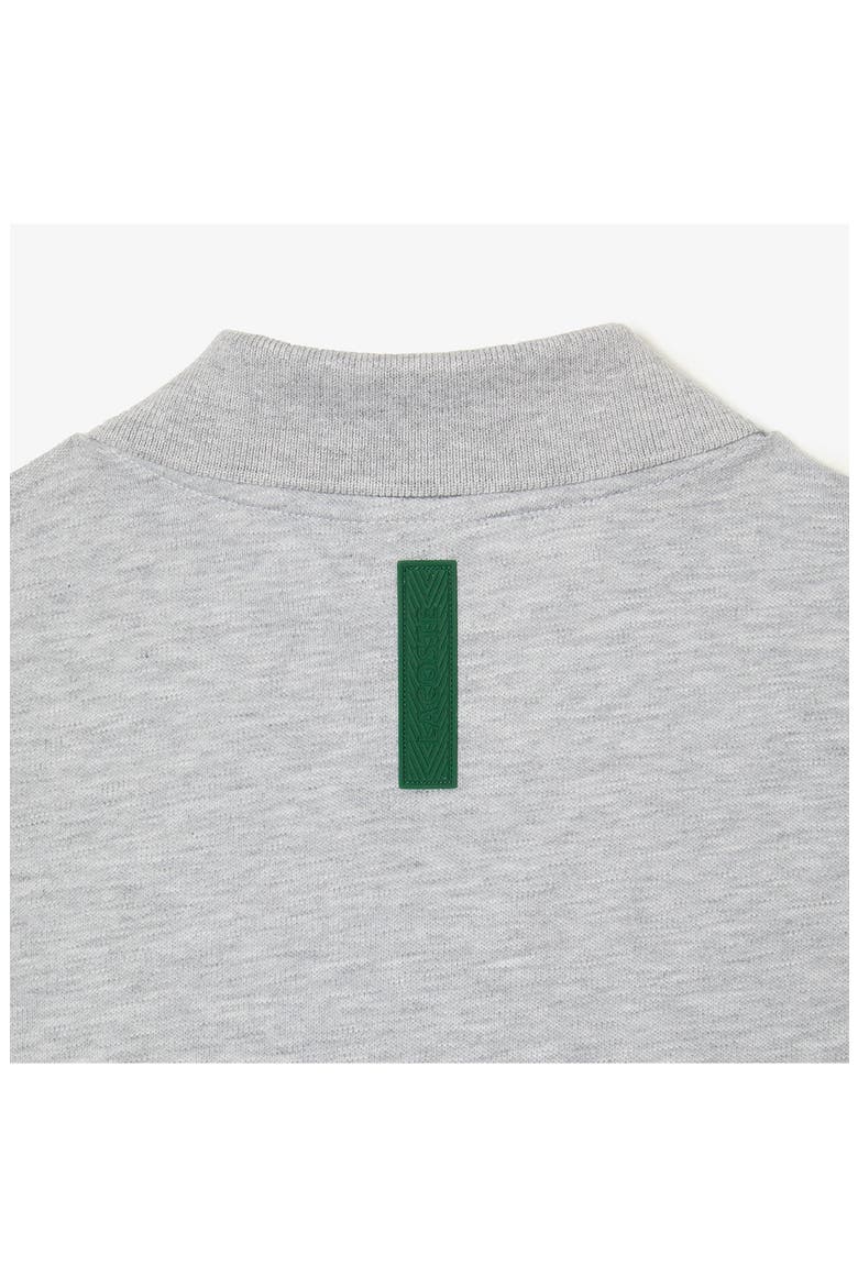 Solid Stretch Cotton Blend Polo Shirt, Alternate, color, ARGENT CHINE