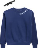 Vintage Havana Kids' Bow Print Sweatshirt & Headband Set