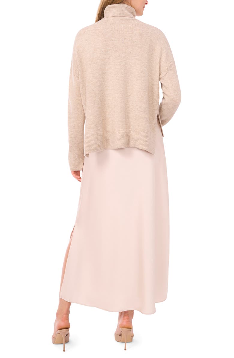 Vince Camuto Slipdress with Turtleneck Sweater, Main, color,