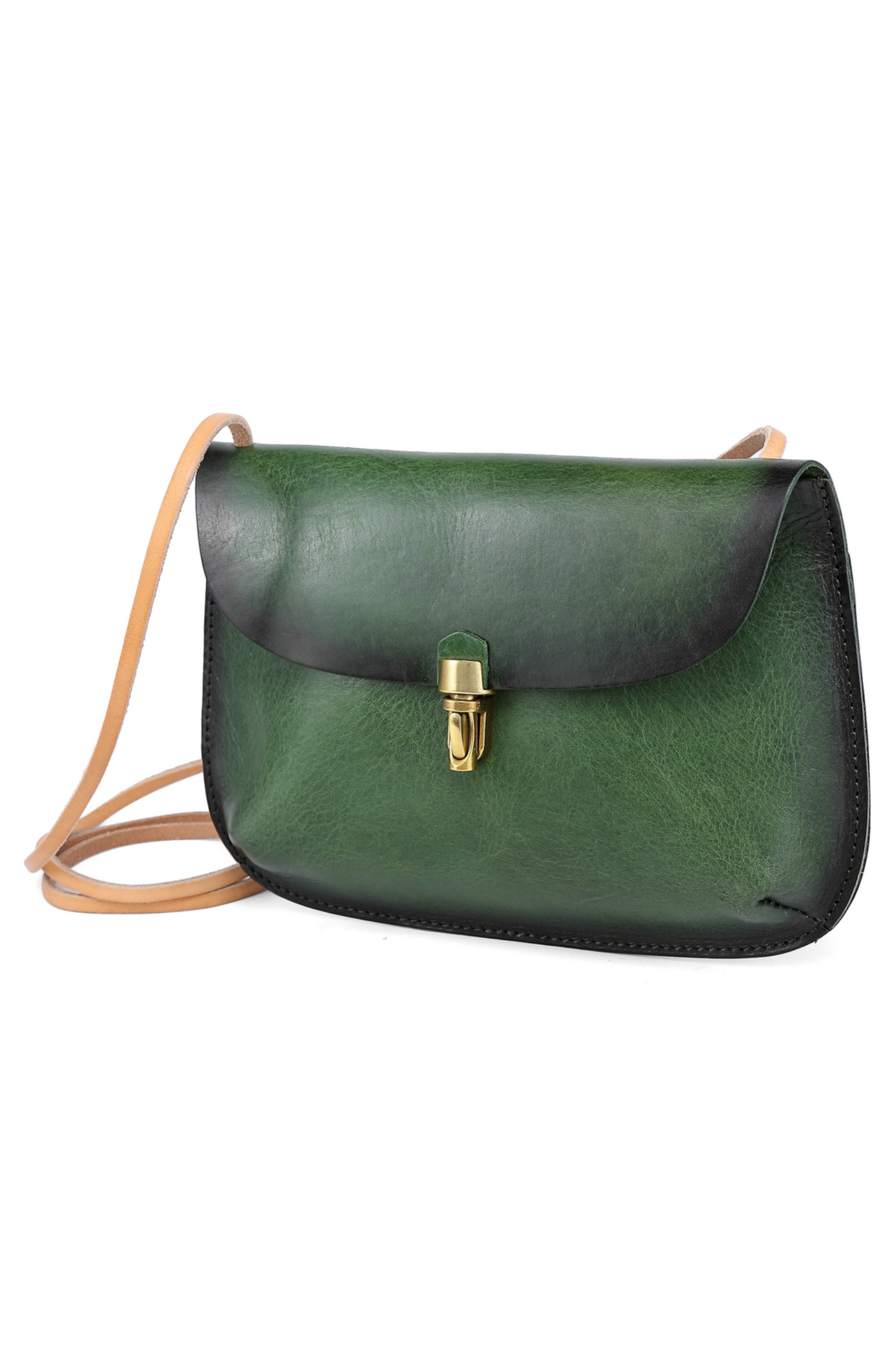 OLD TREND Ada Leather Crossbody Bag, Alternate, color, Green