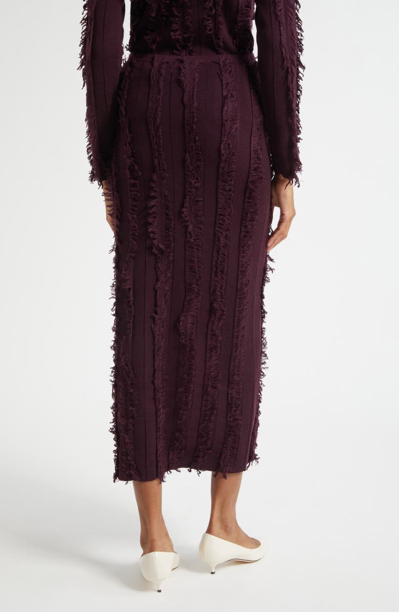 ZANKOV Evangeline Fringe Stripe Knit Pencil Skirt, Alternate, color, Pineau
